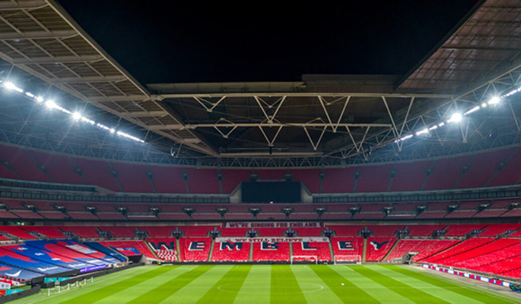 A view from inside Wembley Stadium